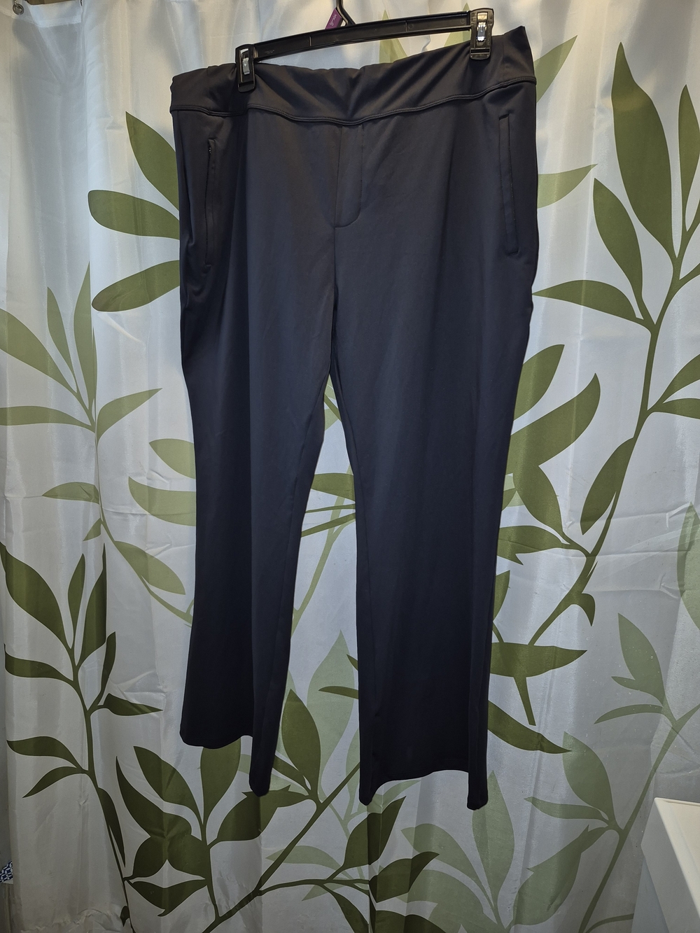 HALARA Women's Black Stretch  Pants with Zip Pockets